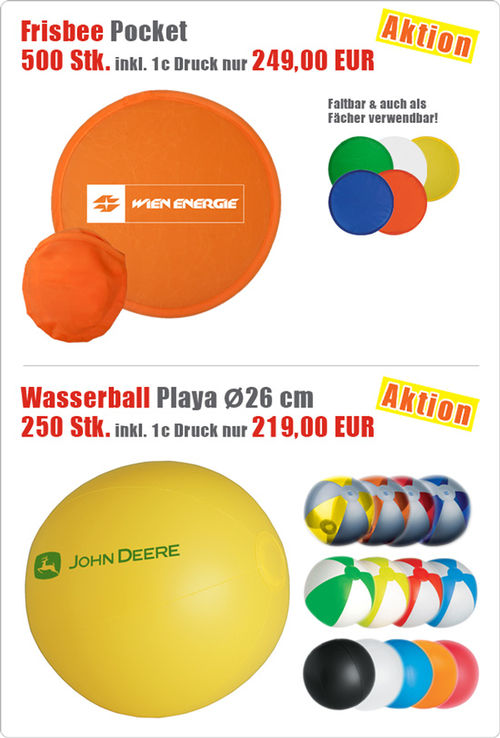 Aktion - Frisbee & Wasserball
