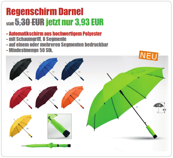 Regenschirm Darnel Werbegeschenk