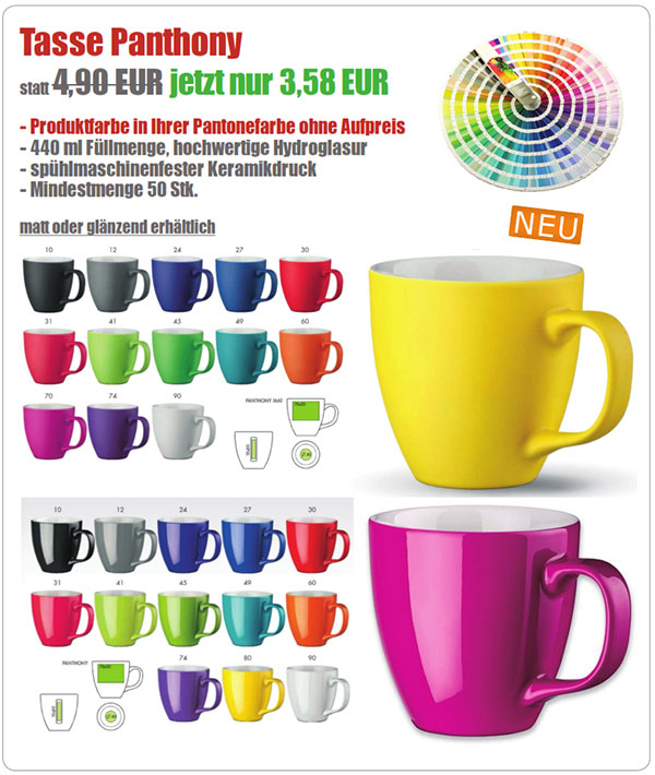 Tasse Panthony Werbeartikel