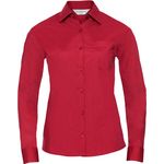Langarm Popeline-Bluse