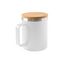 Becher Edelstahl mit Bambusdeckel 420ml
