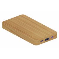 Powerbank Holz Bambus