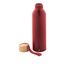 Trinkflasche Metall Recycling Holzdeckel 600 ml
