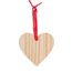 Weihnachtsbaumanhänger X-MAS Heart aus Holz