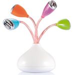 USB Hub Flower 4-Port mit LED