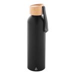 Trinkflasche Metall Recycling Holzdeckel 600 ml