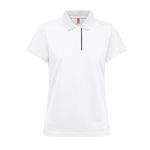 Poloshirt Recycling Damen Weiß Dynamic