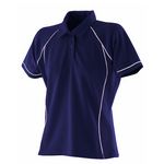 Sport Poloshirt Ladies Piped Performance Polo