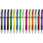 Druckkugelschreiber LOOK grip transparent M SI Druckkugelschreiber LOOK grip transparent M SI