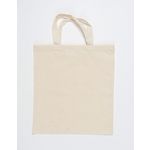 Baumwolltasche Fairtrade, kurze Henkel Baumwolltasche Fairtrade, kurze Henkel