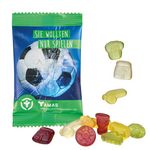 Fruchtgummi 10 g mit kompostierbarem Werbetütchen