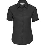 Kurzärmelige Oxford-Bluse