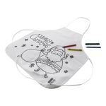 Weihnachtsschürze zum Ausmalen für Kinder Julfar Cook