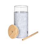Glasbecher Filzhülle 450 ML Zilber