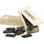 Domino-Spiel in Holzbox