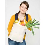 Baumwolltasche, natur, kurze Henkel, Basic Baumwolltasche, natur, kurze Henkel, Basic