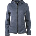 Strick Fleece Kapuzen Jacke