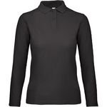 Damen Piqué Polo langarm B&C ID.001 LSL /women