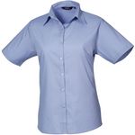 Bluse Ladies Poplin Blouse Short Sleeve (Damenbluse/Kurzarm)