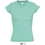 Ladies V-Neck-T-Shirt Moon