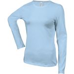 Damen Langarm Rundhals T-Shirt